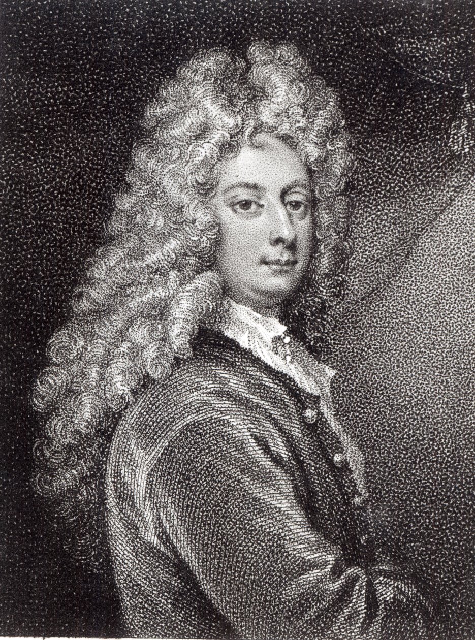 William Congreve (1670-1729), gestochen von P.W. Tomkins von Godfrey Kneller