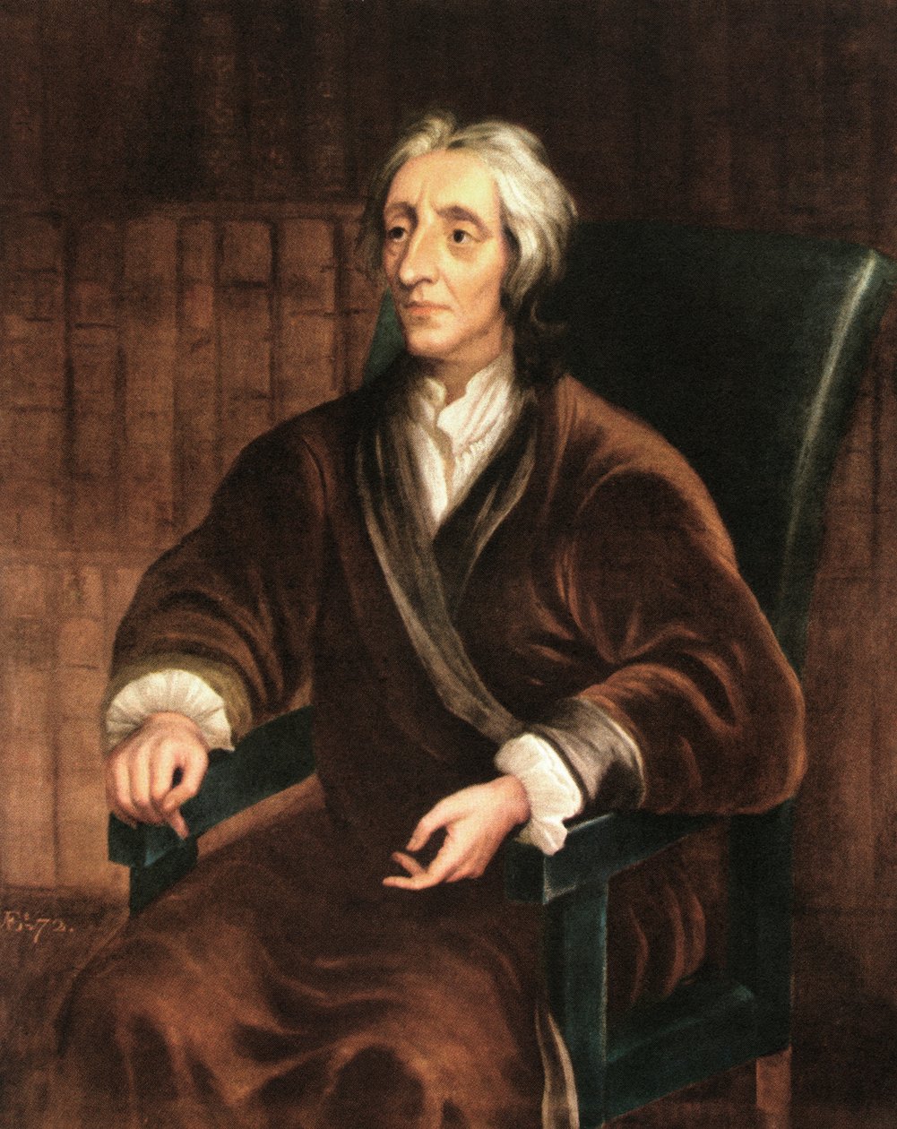 Porträt von John Locke, gedruckt 1944 von Godfrey (after) Kneller