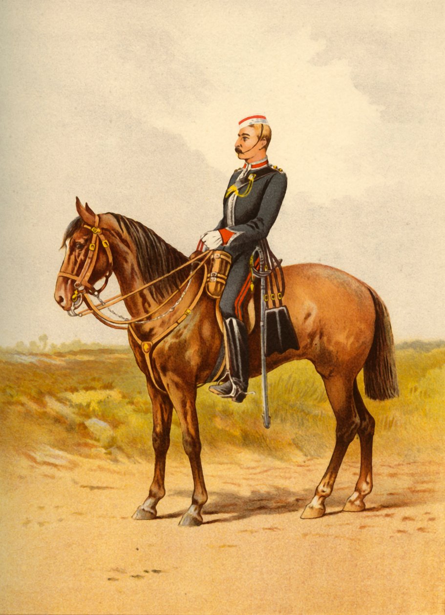 The Queens Own Royal Regiment - Staffordshire Yeomanry, 1890 von Godfrey Douglas Giles