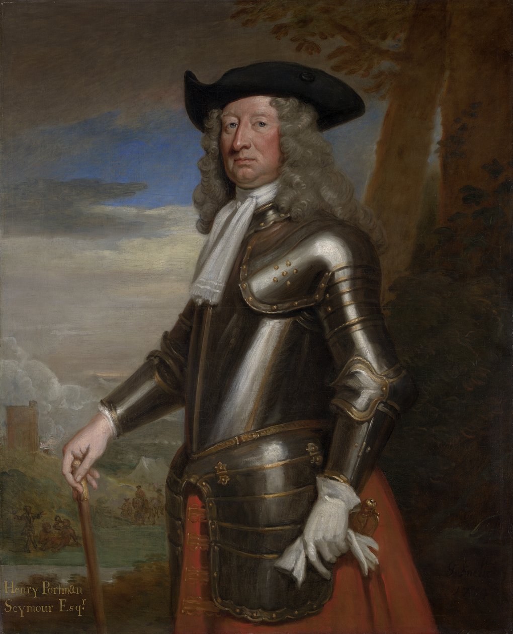 Henry Seymour Portman (ca. 1637-1728) 1714 von Godfrey Kneller