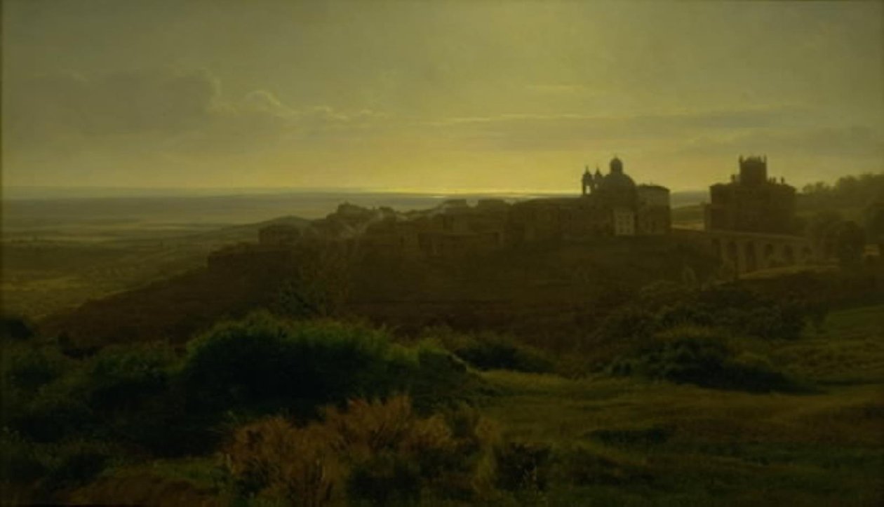 Ansicht von Ariccia und der römischen Campagna von Godtfred Rump