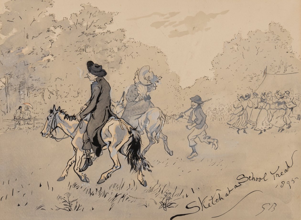 Skizze bei einem Schulfest, 1895 von Gordon Frederick Browne