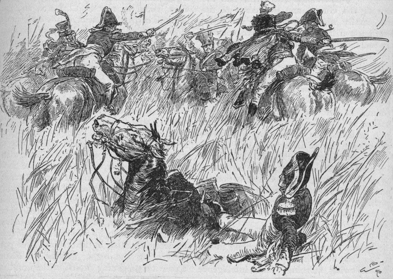 Das Pferd des Generals fiel in einen Graben, 1896, 1902 von Gordon Frederick Browne