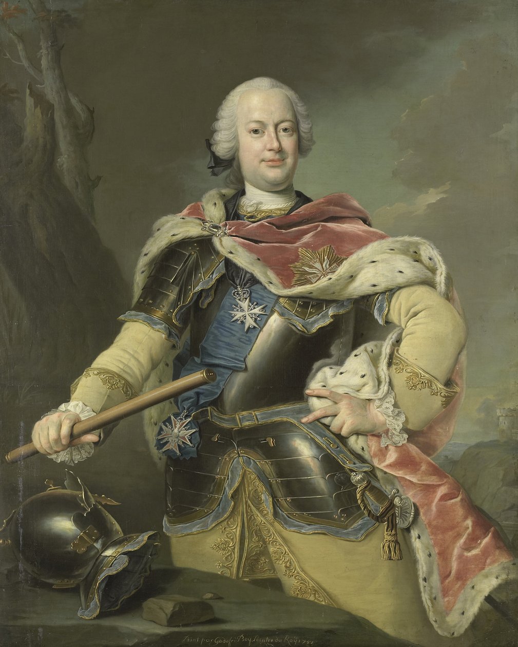 Porträt von Friedrich Christian, Kurfürst von Sachsen 1722-1763, 1751 von Gottfried Boy