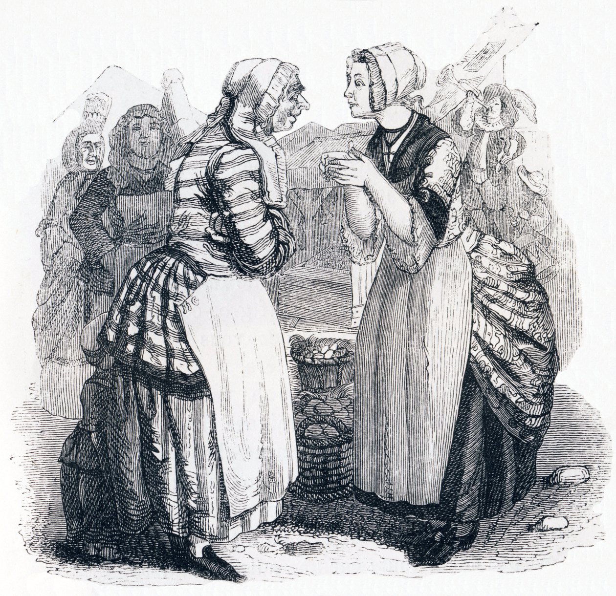 Die Frauen und das Geheimnis - Fabeln von La Fontaine von Grandville