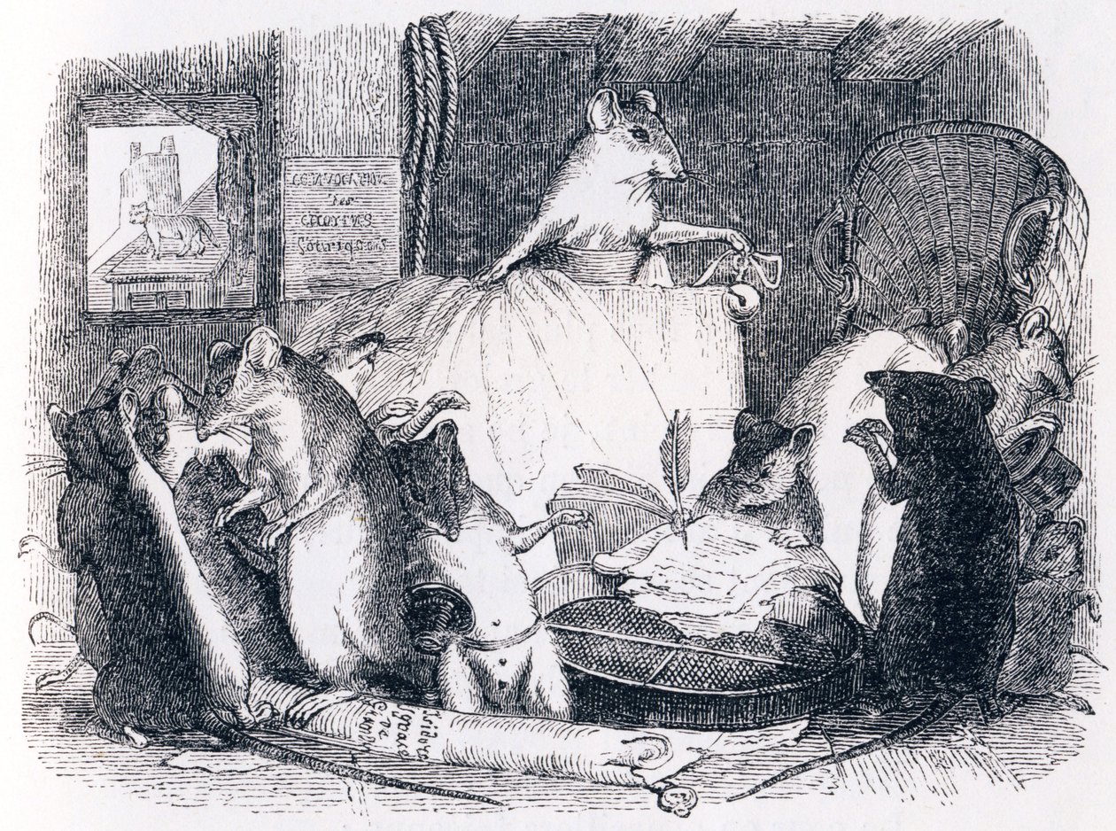 Der von den Ratten abgehaltene Rat von Grandville