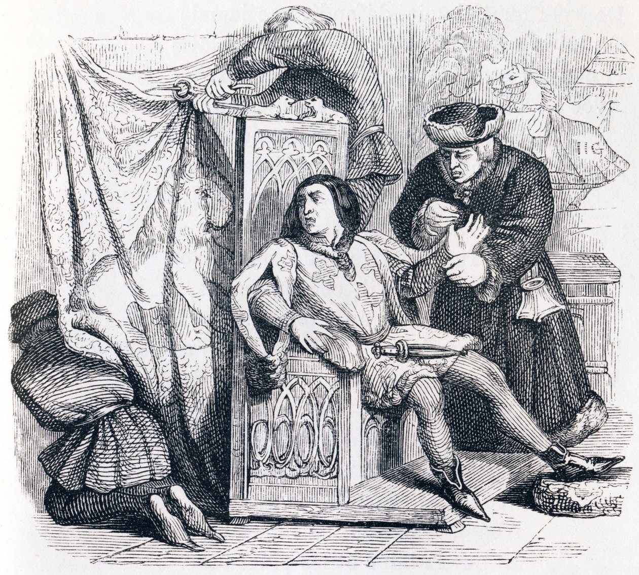 Das Horoskop - Fabeln von La Fontaine von Grandville