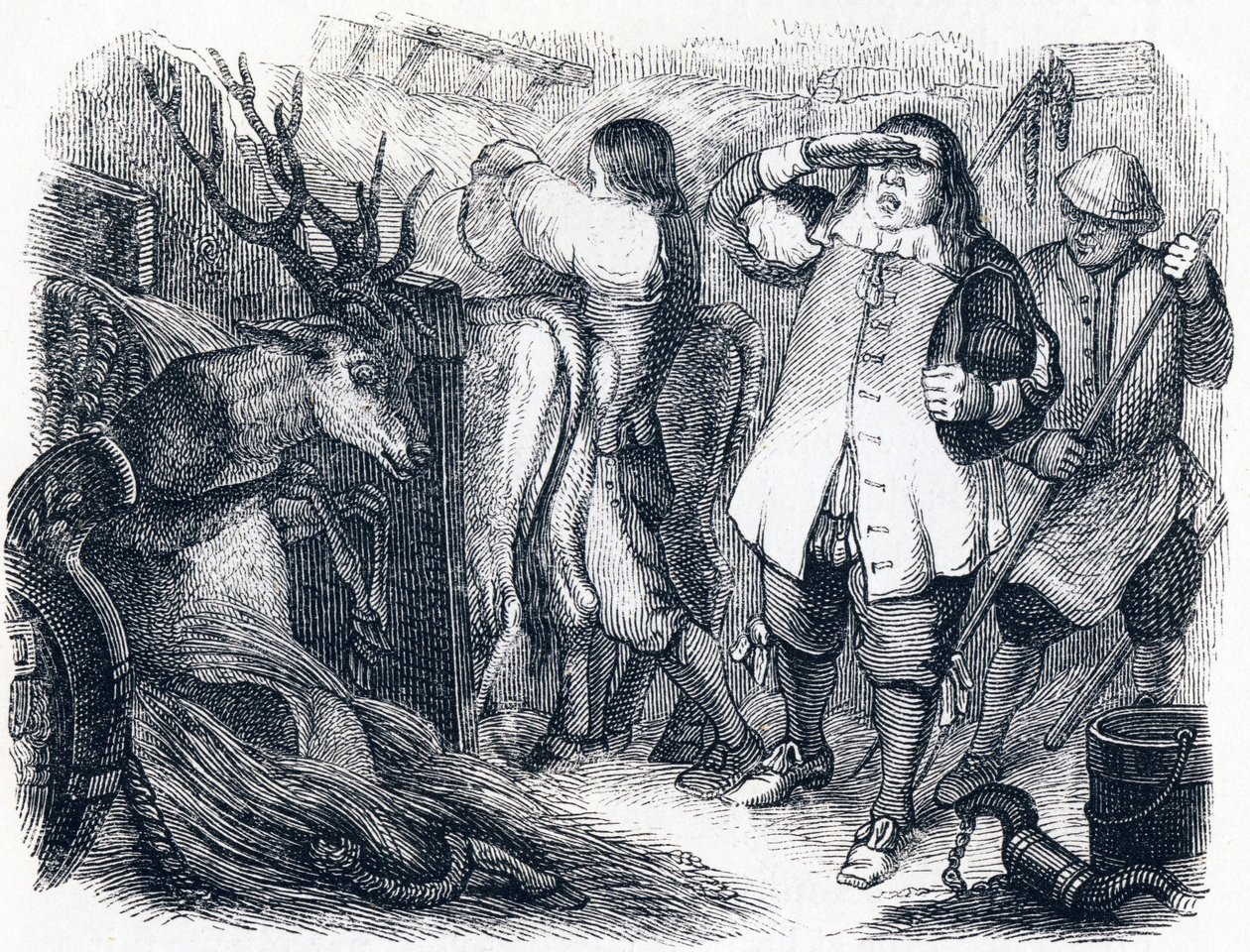 Das Auge des Meisters - Fabeln von La Fontaine von Grandville