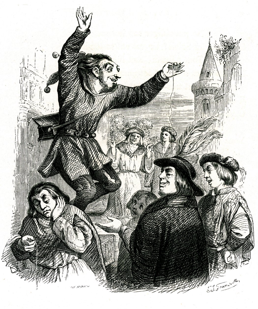 Der Narr, der Weisheit verkauft: La Fontaines Fabel von Grandville (1803 47)