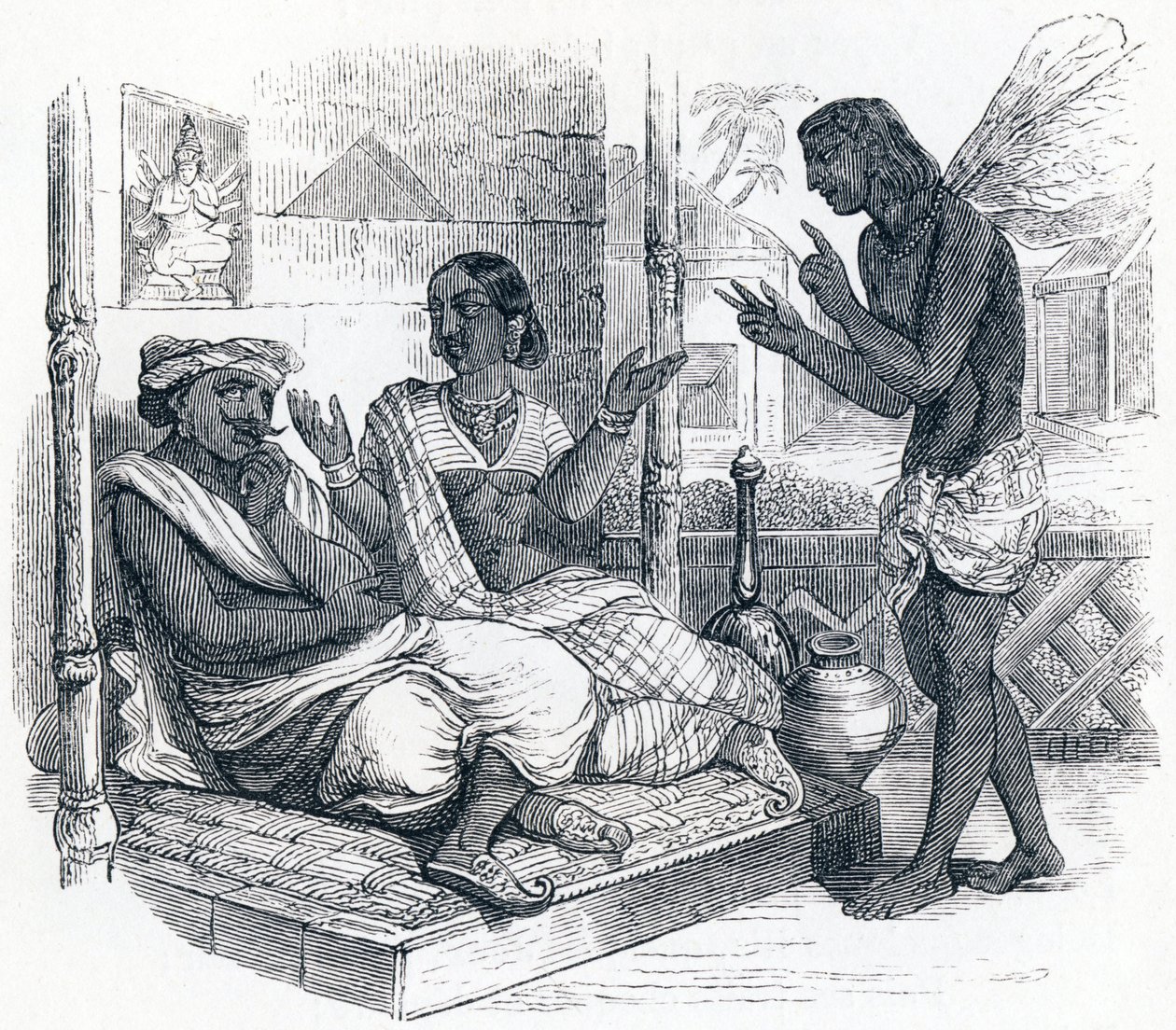 Die Wünsche - Fabeln von La Fontaine von Grandville