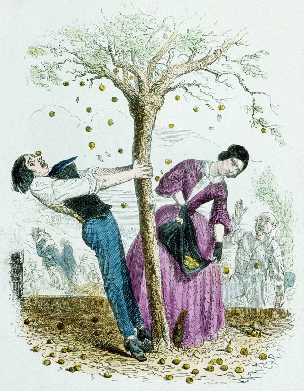 Es schadet nicht, zu viel zu haben, aus 100 Sprüchen von Grandville (1803 47)
