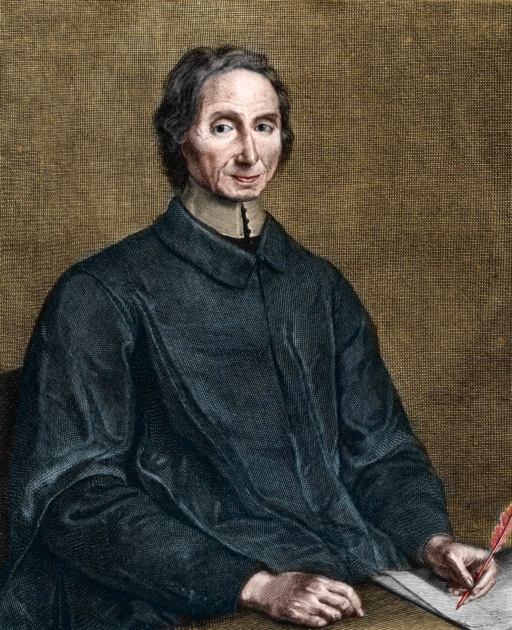 Porträt von Nicolas Malebranche (1638-1715), französischer Philosoph von Gérard Edelinck