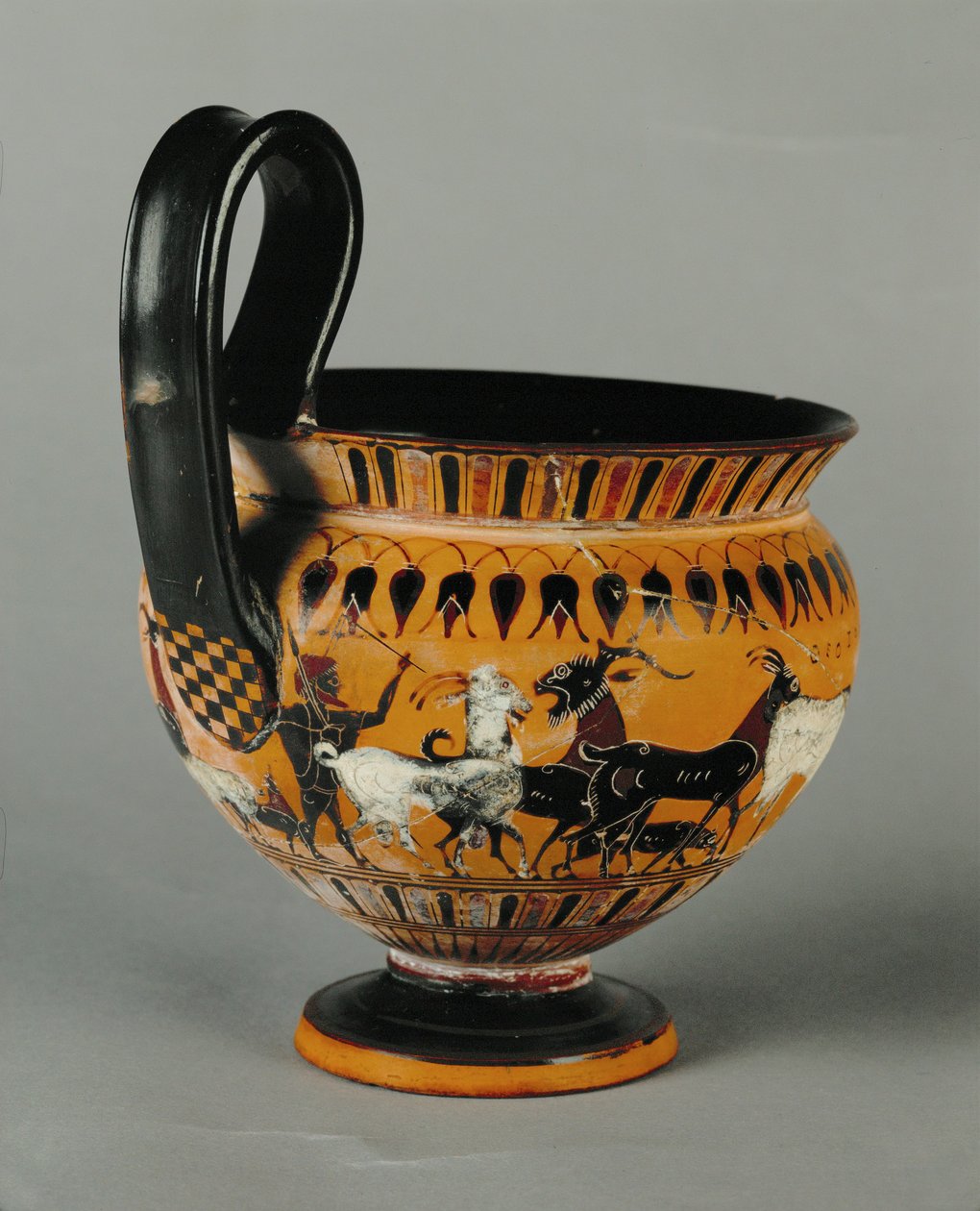 Hirte und seine Ziegenherde von Greek Greek