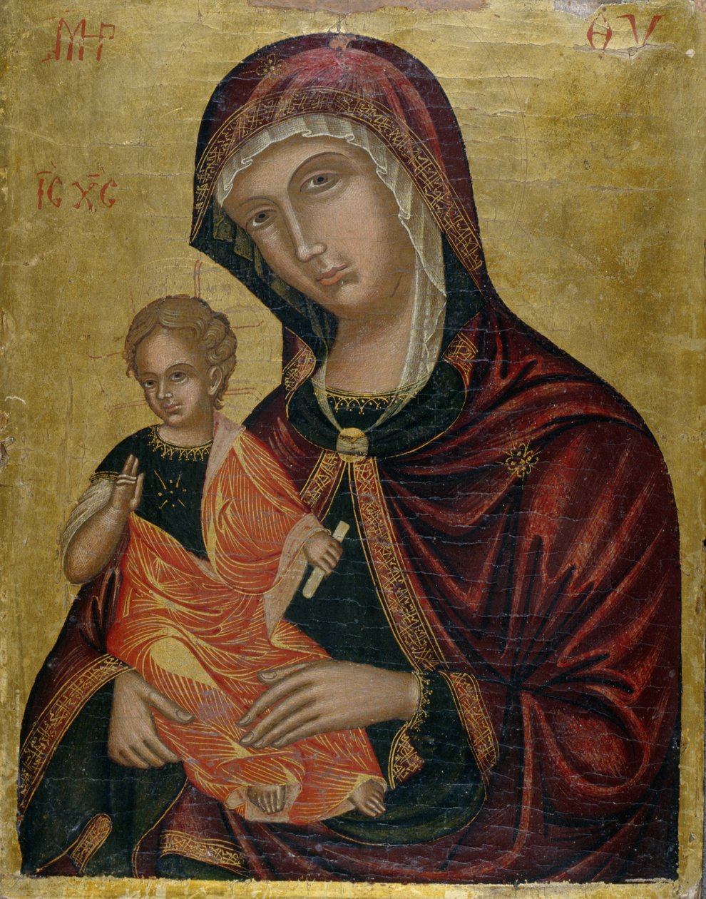 Madonna und Kind von Greek School