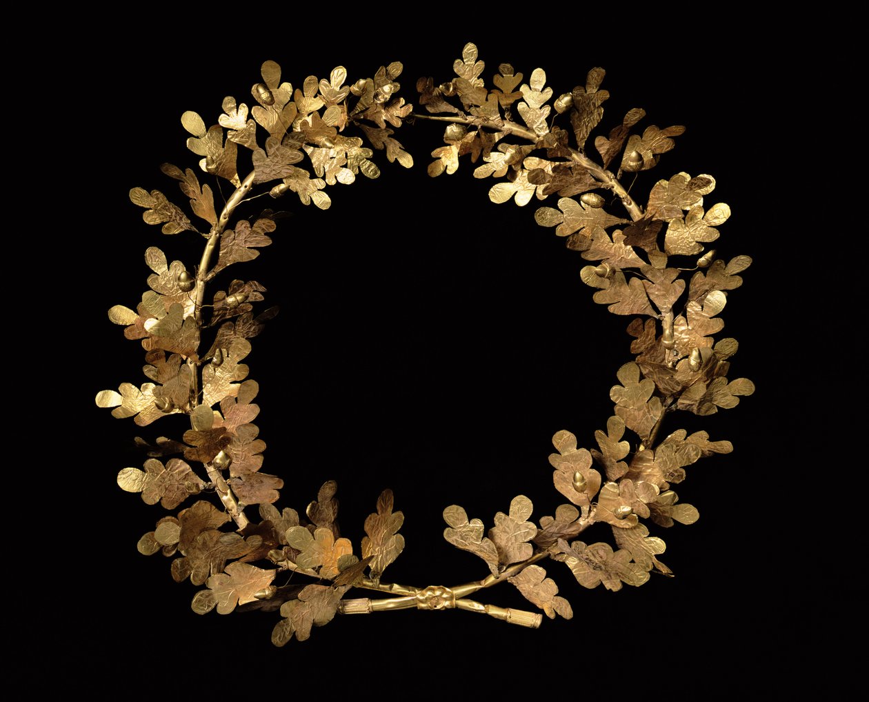 Kranz aus Eichenblättern und Eicheln, ca. 350-300 v. Chr. von Greek School