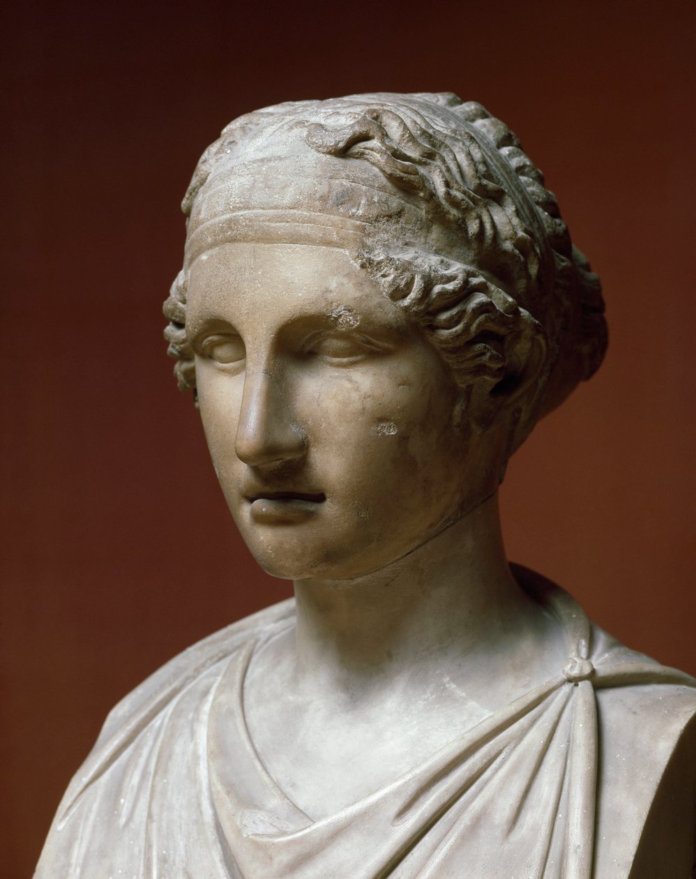 Porträt von Sappho (Marmorskulptur) von Greek or Roman