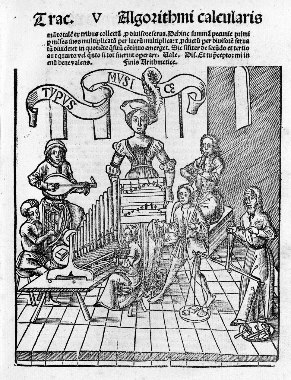 Freie Künste: Musik - in „Margarita Philosophica“ von Gregor Reisch (1467-1525). Basel von Gregor Reisch