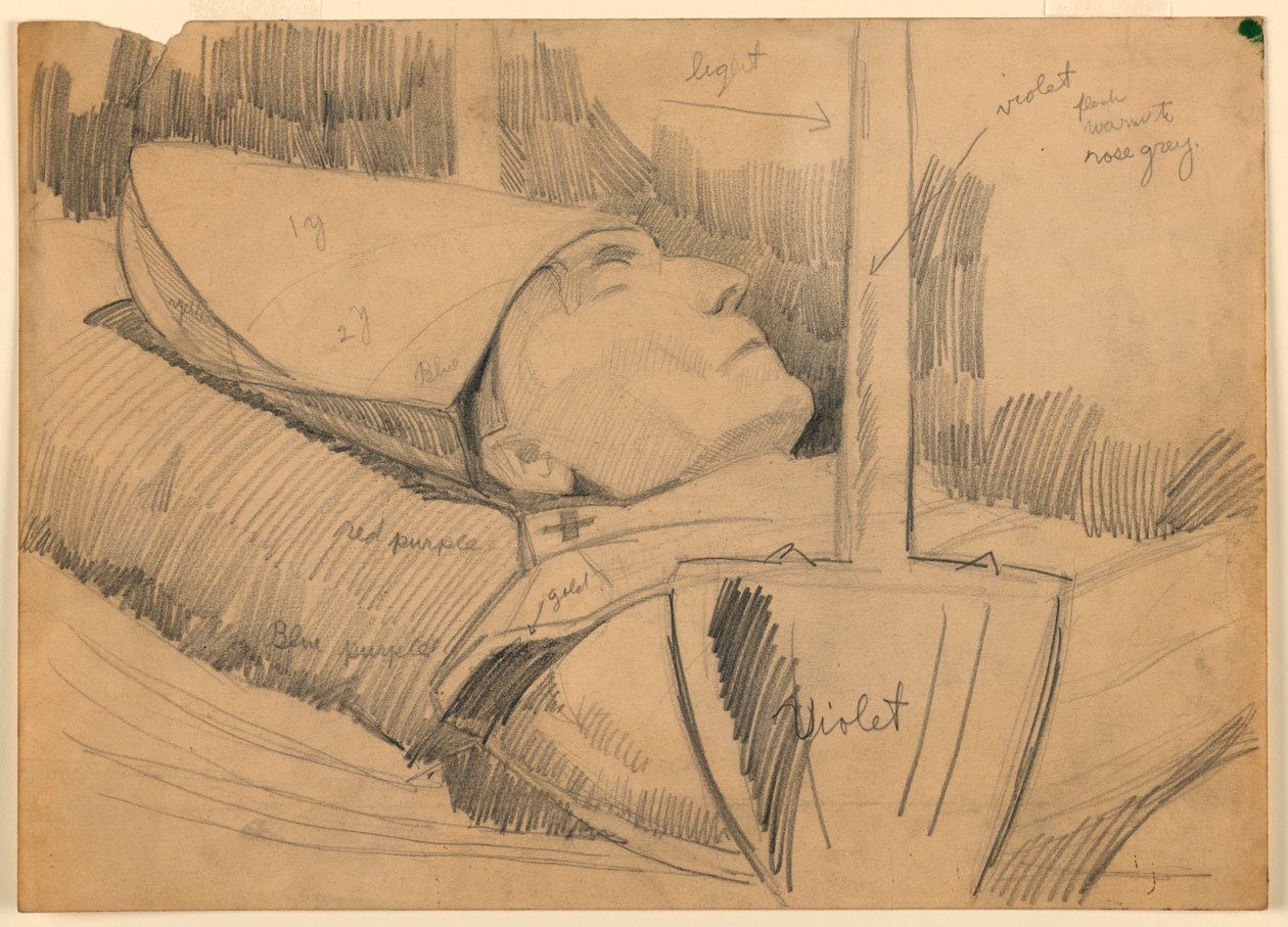 Grabporträt von Kardinal James Gibbons von Griffith Baily Coale