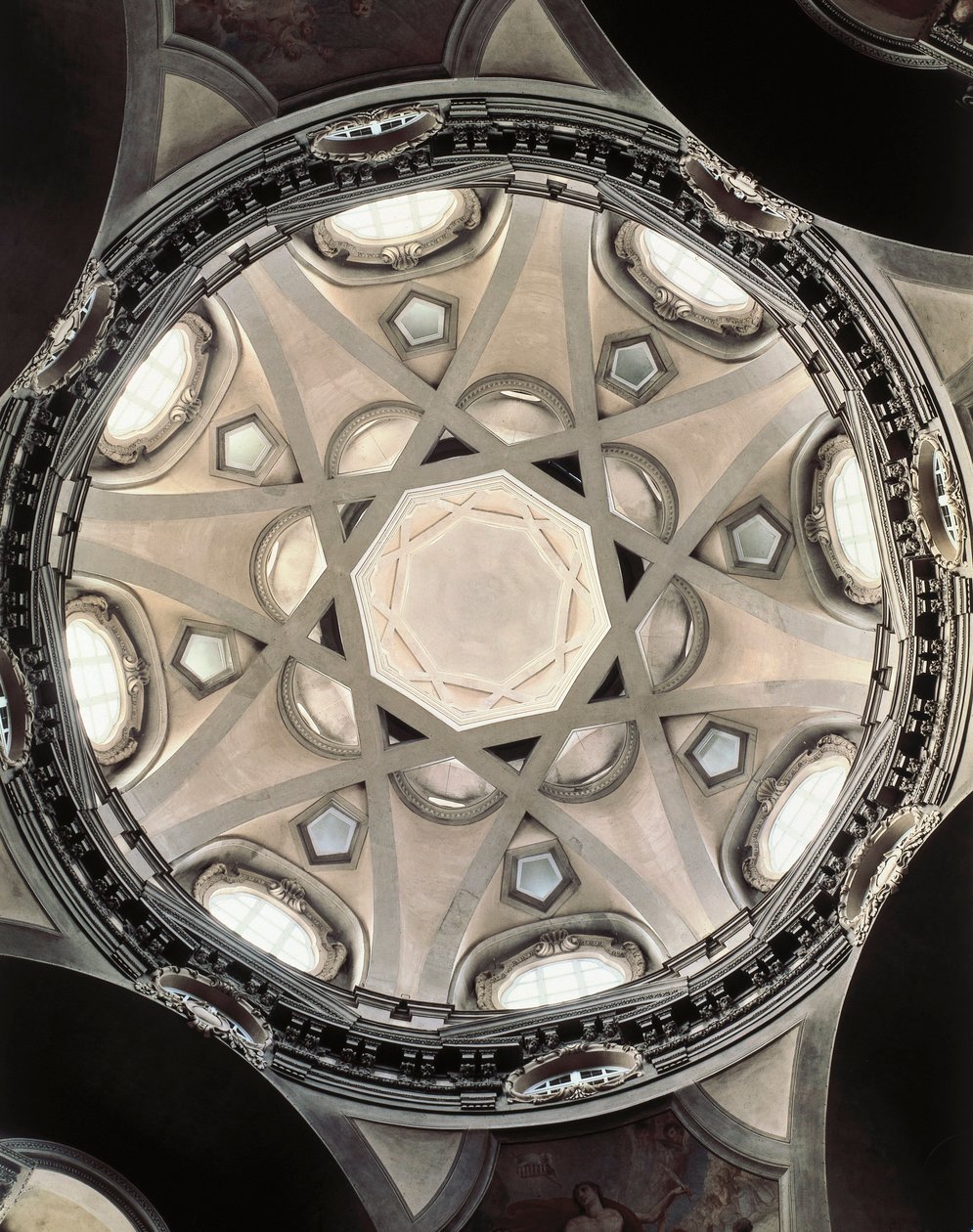 Die Kuppel der Chiesa di San Lorenzo dei Teatini, Turin von Guarino Guarini