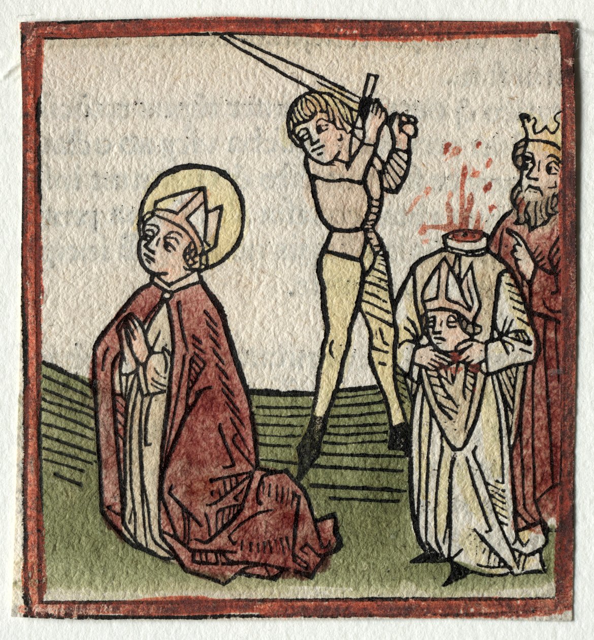 Die Heiligen Theonestus und Albanus, oder St. Pancrace von Günther Zainer