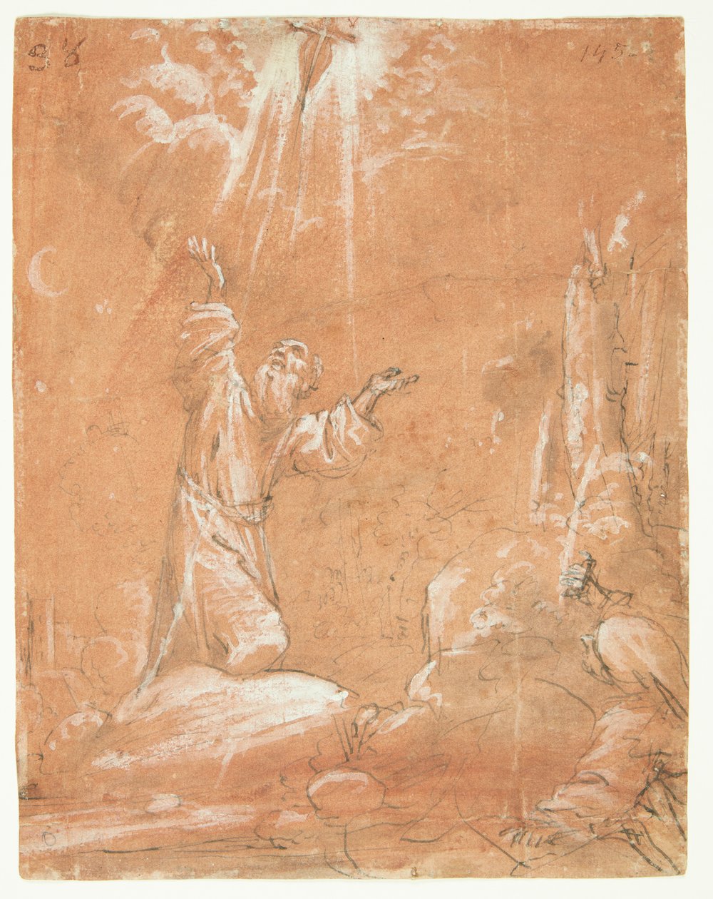 Die Stigmatisation des Heiligen Franz von Assisi von Guercino