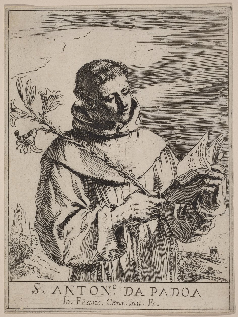 Heiliger Antonius von Padua von Guercino