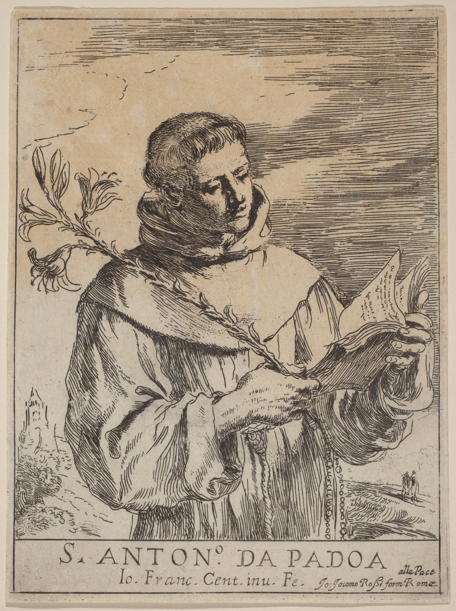 Der heilige Antonius von Padua von Guercino