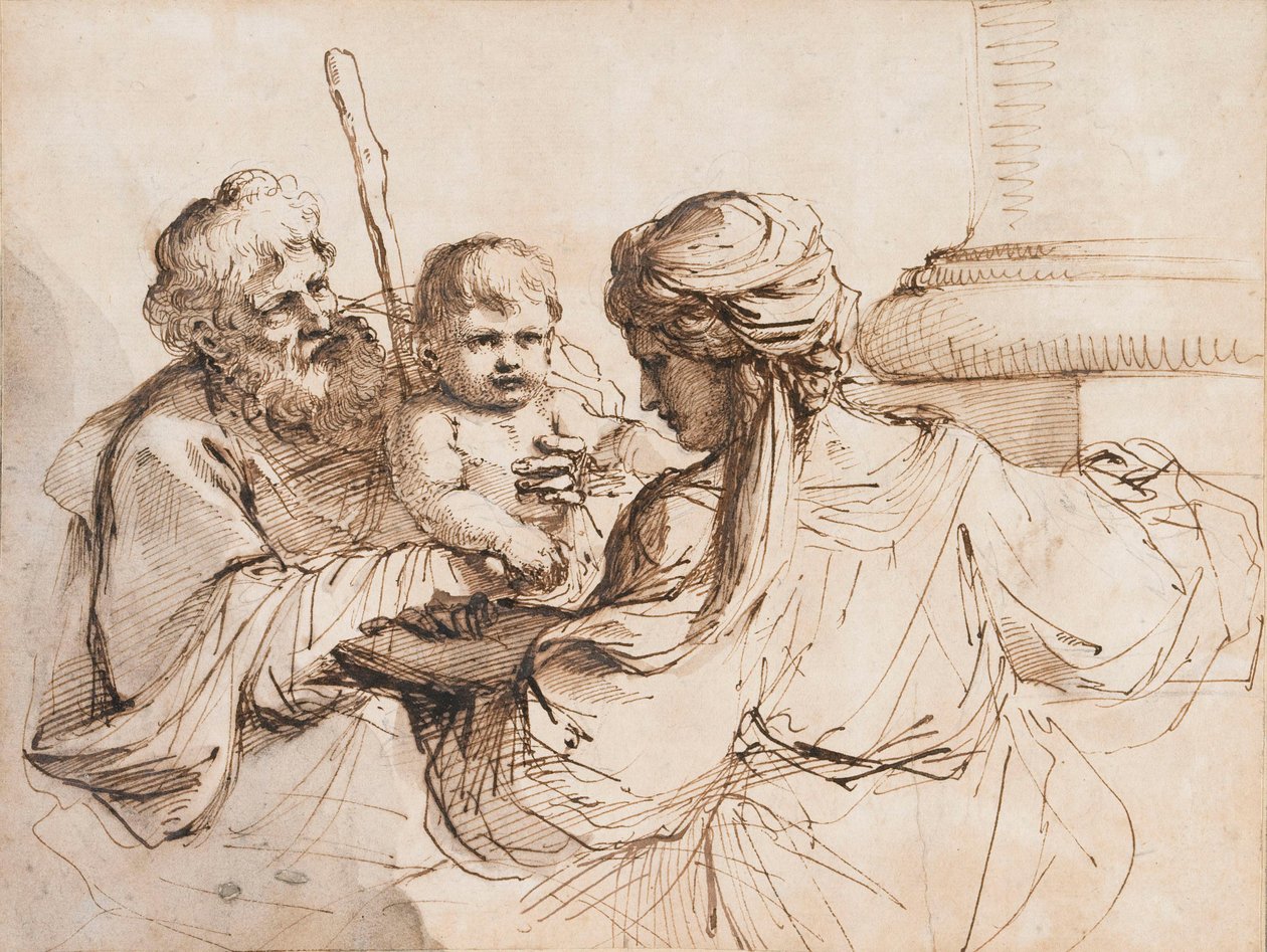 Die Heilige Familie von Guercino