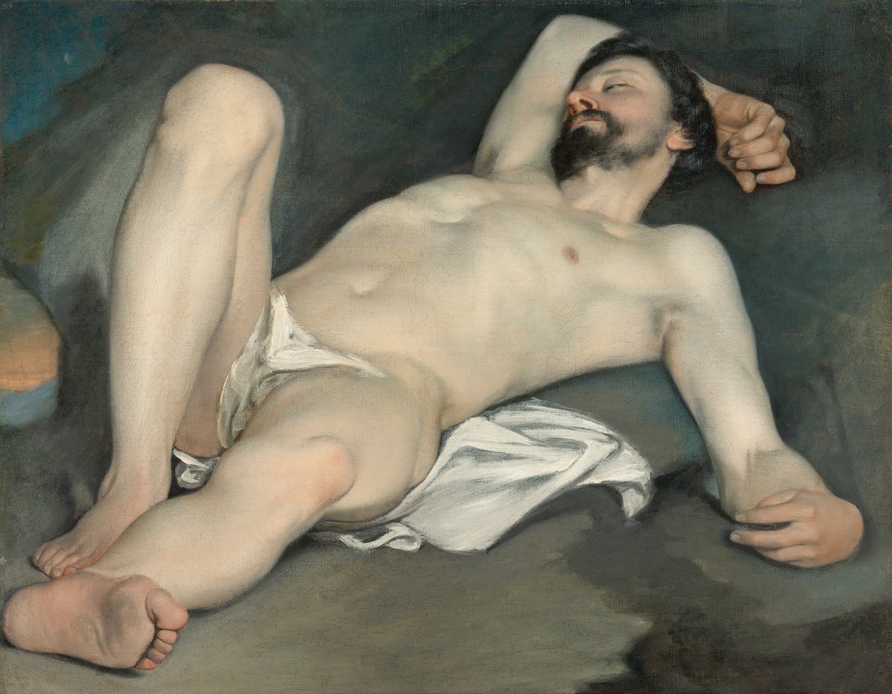 Liegender männlicher Akt von Guido Cagnacci