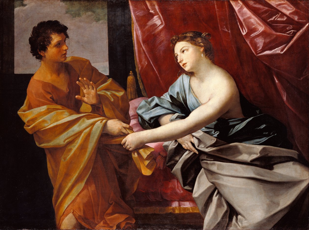 Joseph und die Frau des Potiphar von Guido Reni: Kunstdruck