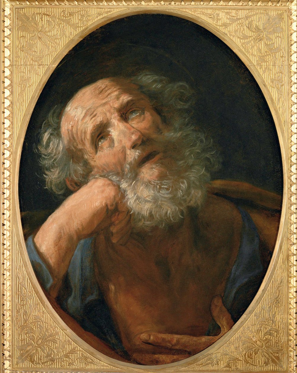 Der reuige Petrus von Guido Reni