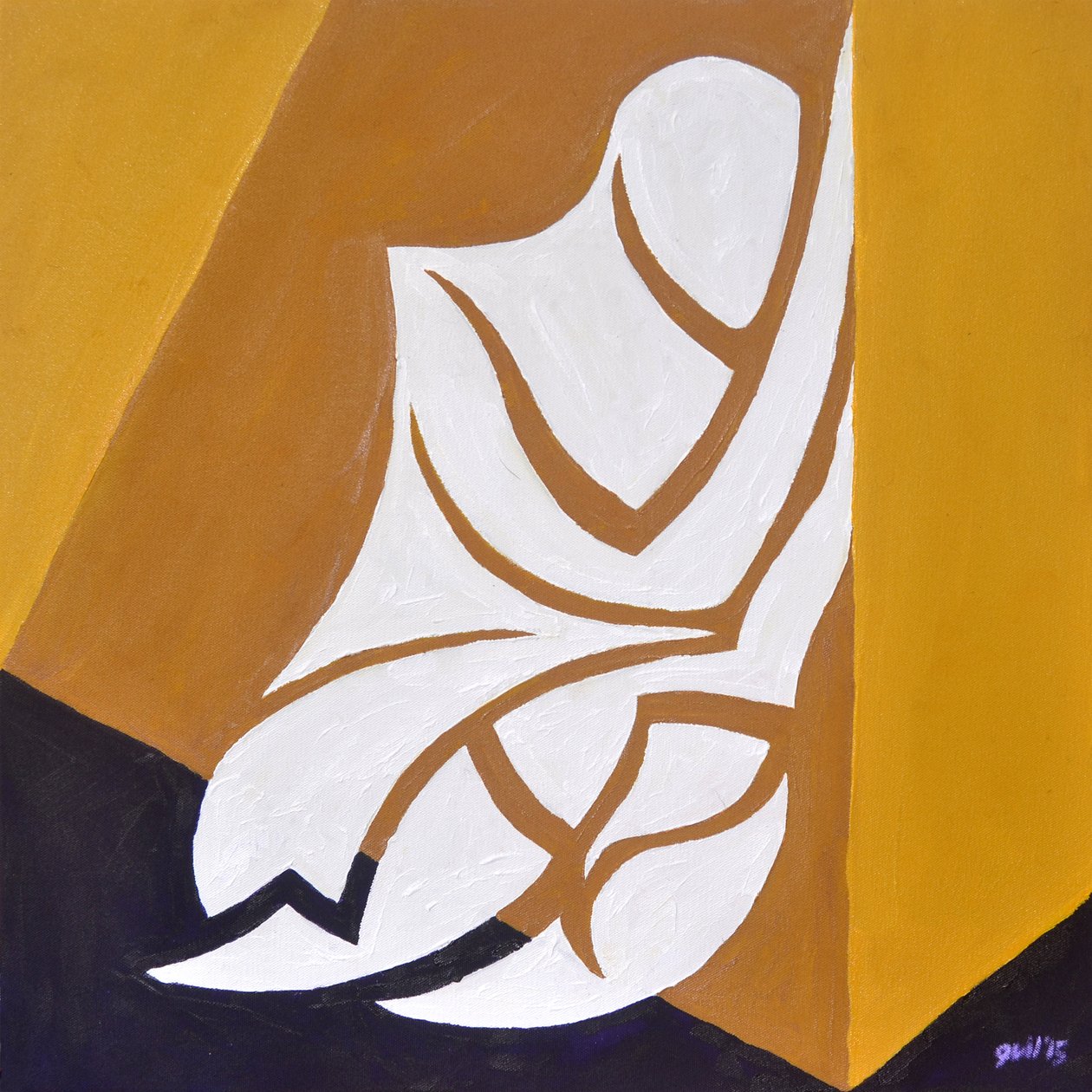(ist das nicht wo...) Studie für Figur an der Wand, 2015 von Guilherme Pontes