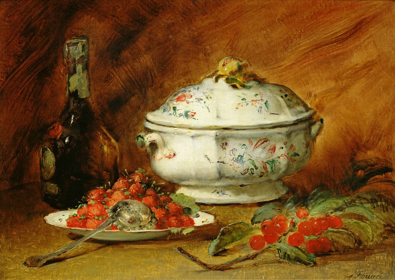 Stillleben mit Suppenterrine von Guillaume Romain Fouace