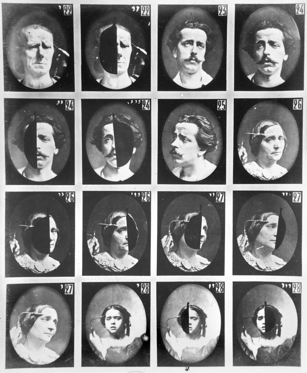 Physiognomische Studien, von 22 bis 28, aus 