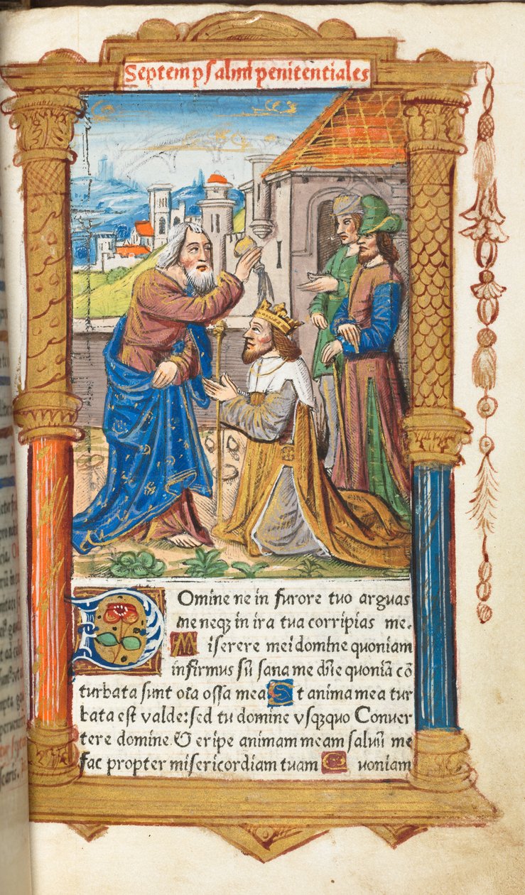 Gedrucktes Stundenbuch (Gebrauch von Rom): fol. 65r, David und Samuel