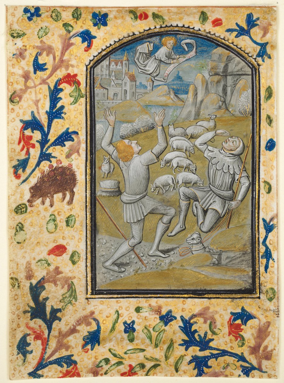 Blatt aus einem Stundenbuch: Krönung der Jungfrau Maria, ca. 1470-1480 von Guillaume Vrelant