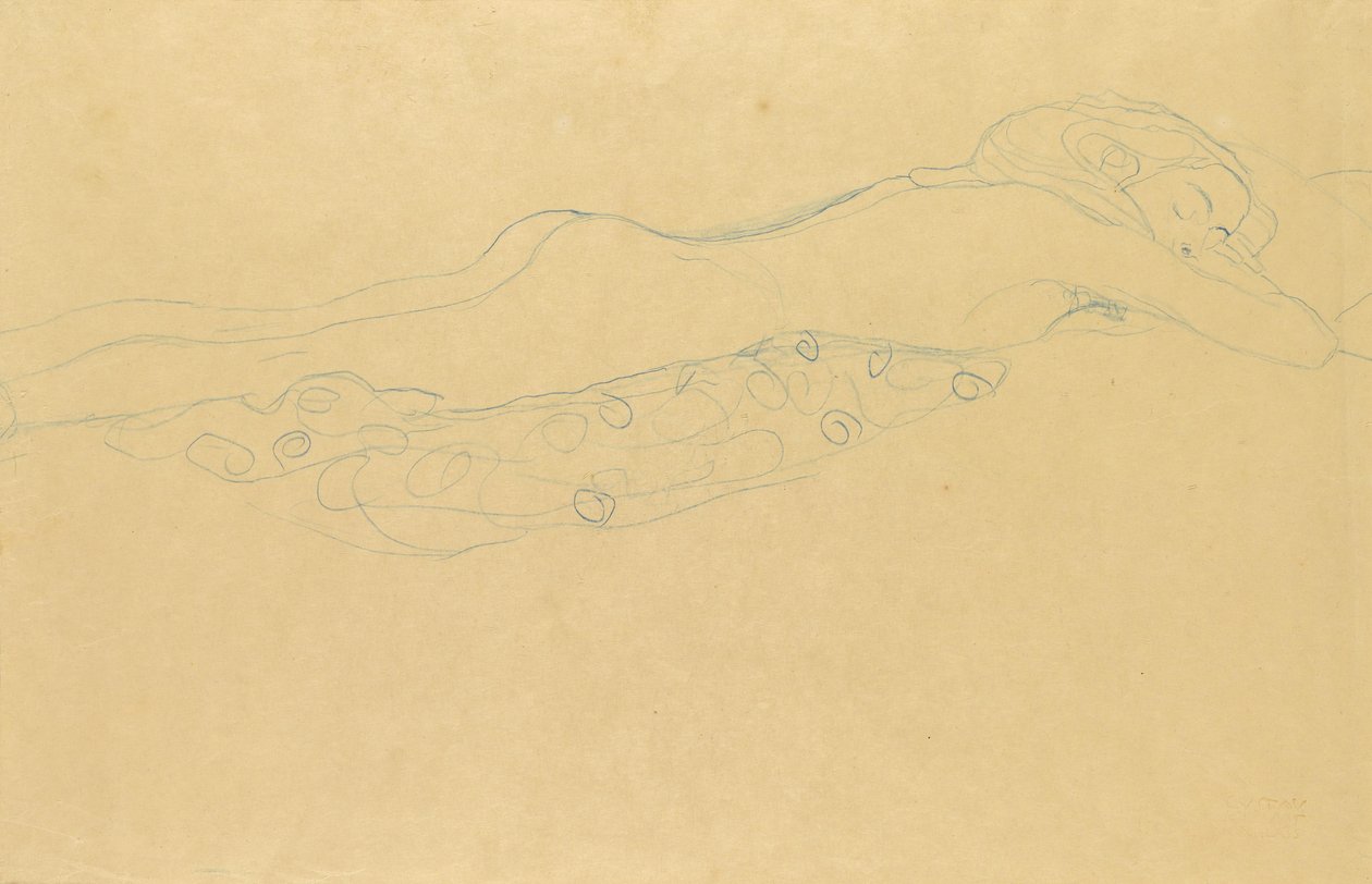 Wasserschlangen II von Gustav Klimt