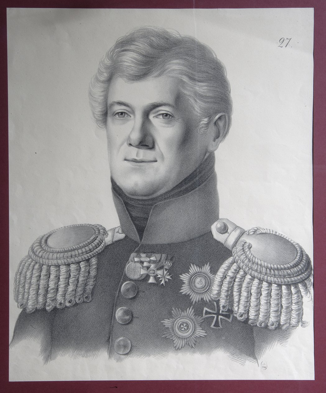 Porträt von Prinz Dmitriy Vladimirovich Golitsyn 1771-1844, 1820er Jahre von Gustav Adolf Hippius