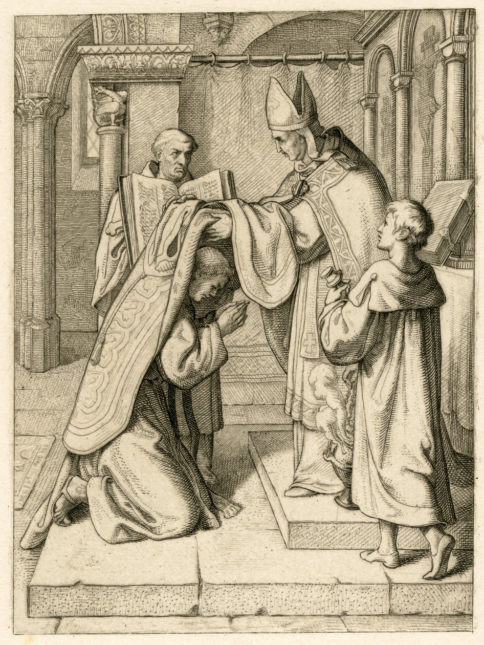 Martin Luther wird zum Priester geweiht von Gustav Ferdinand Leopold Konig
