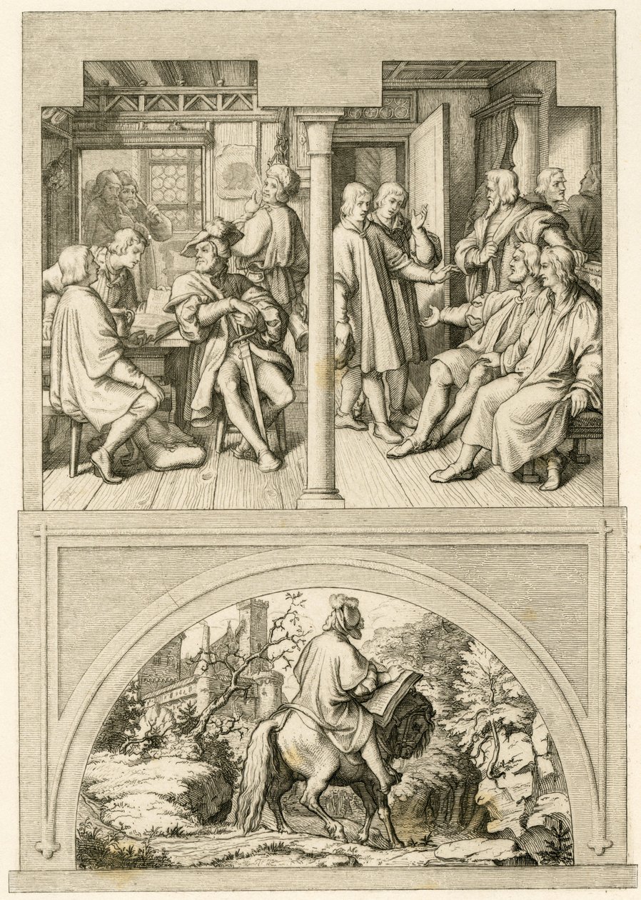 Mehrere Bilder aus Martin Luthers Leben von Gustav Ferdinand Leopold Konig