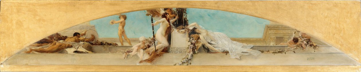 Altar des Dionysos. Studie für das Deckenbild des Burgtheaters, Wien von Gustav Klimt