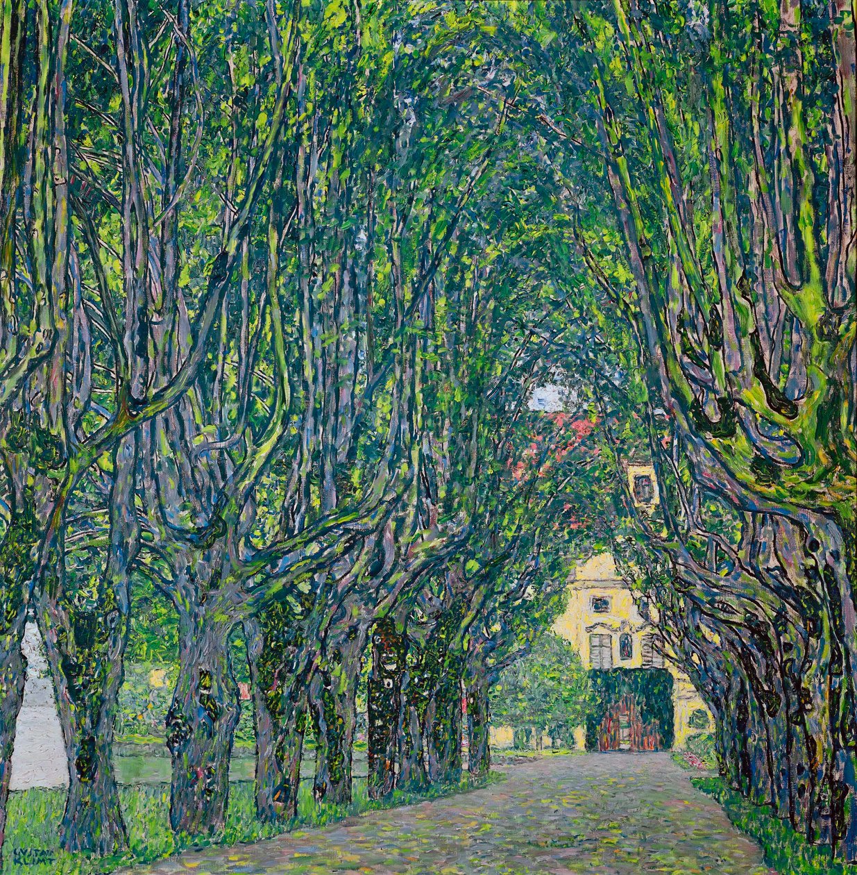 Allee im Park von Schloss Kammer, 1912 von Gustav Klimt