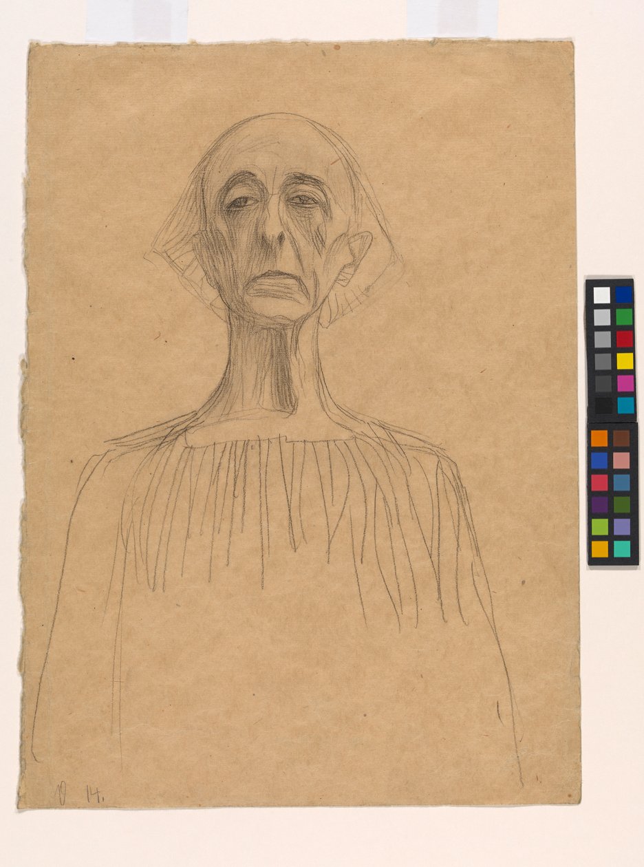 Brustbild eines Mannes von Gustav Klimt