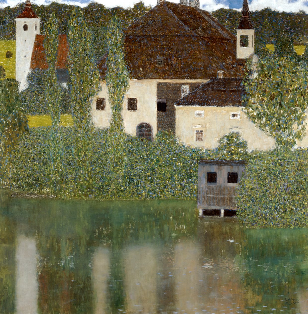 Castello Sul Lago Atter, Schloss Unterrach am Attersee, 1908 von Gustav Klimt