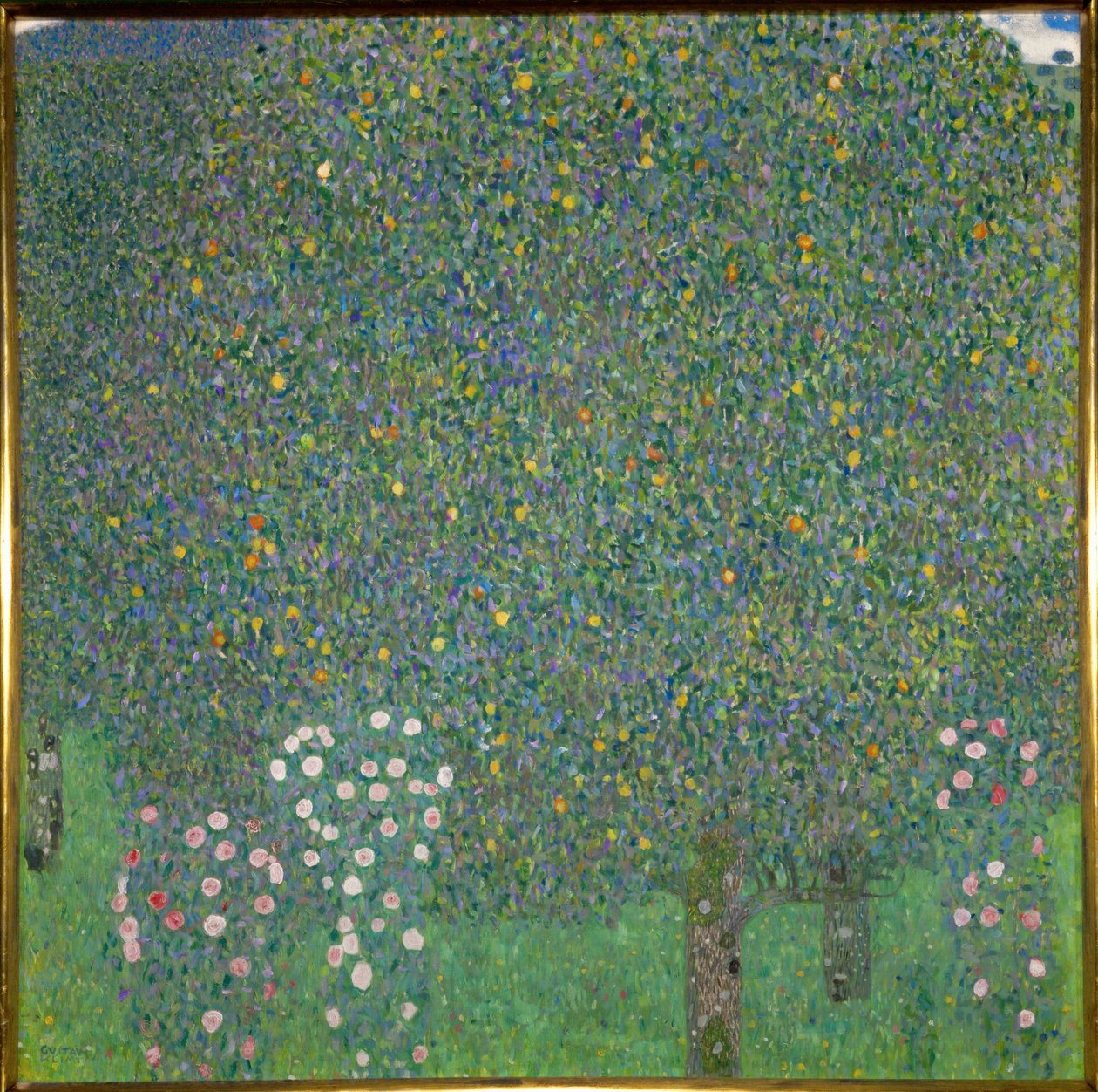 Rosen unter den Bäumen. 1918 von Gustav Klimt