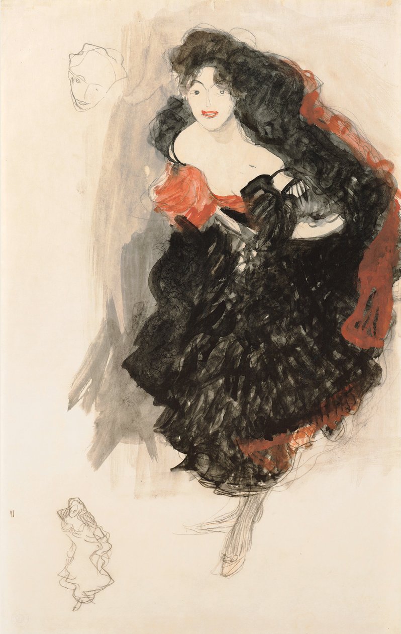 Studie zum Gemälde „Judith II“ von Gustav Klimt