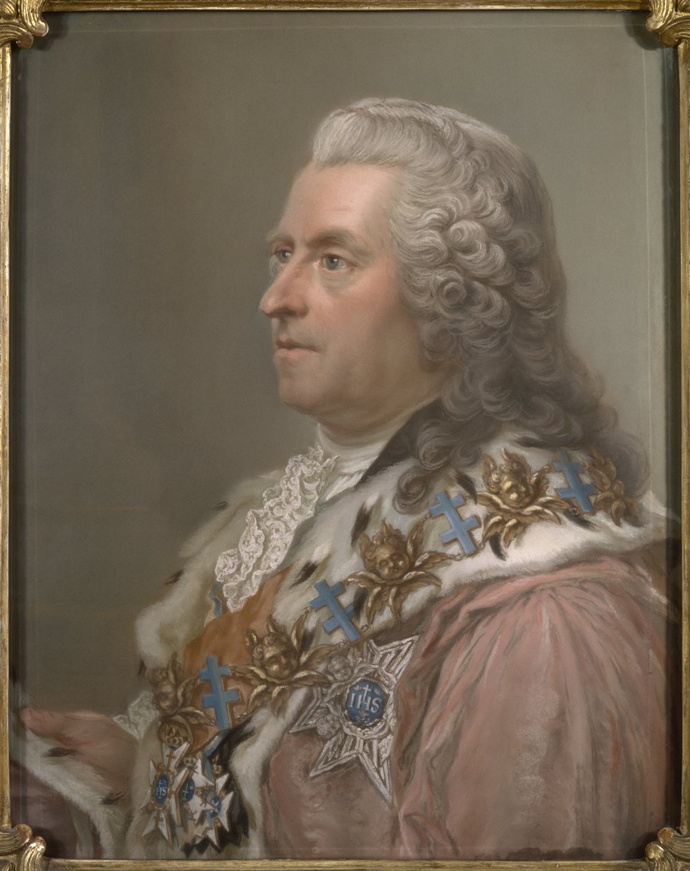 Porträt von Graf Carl Gustaf Tessin von Gustav Lundberg
