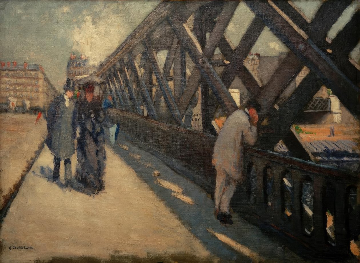 Die Brücke von Europa, Skizze von Gustave Caillebotte