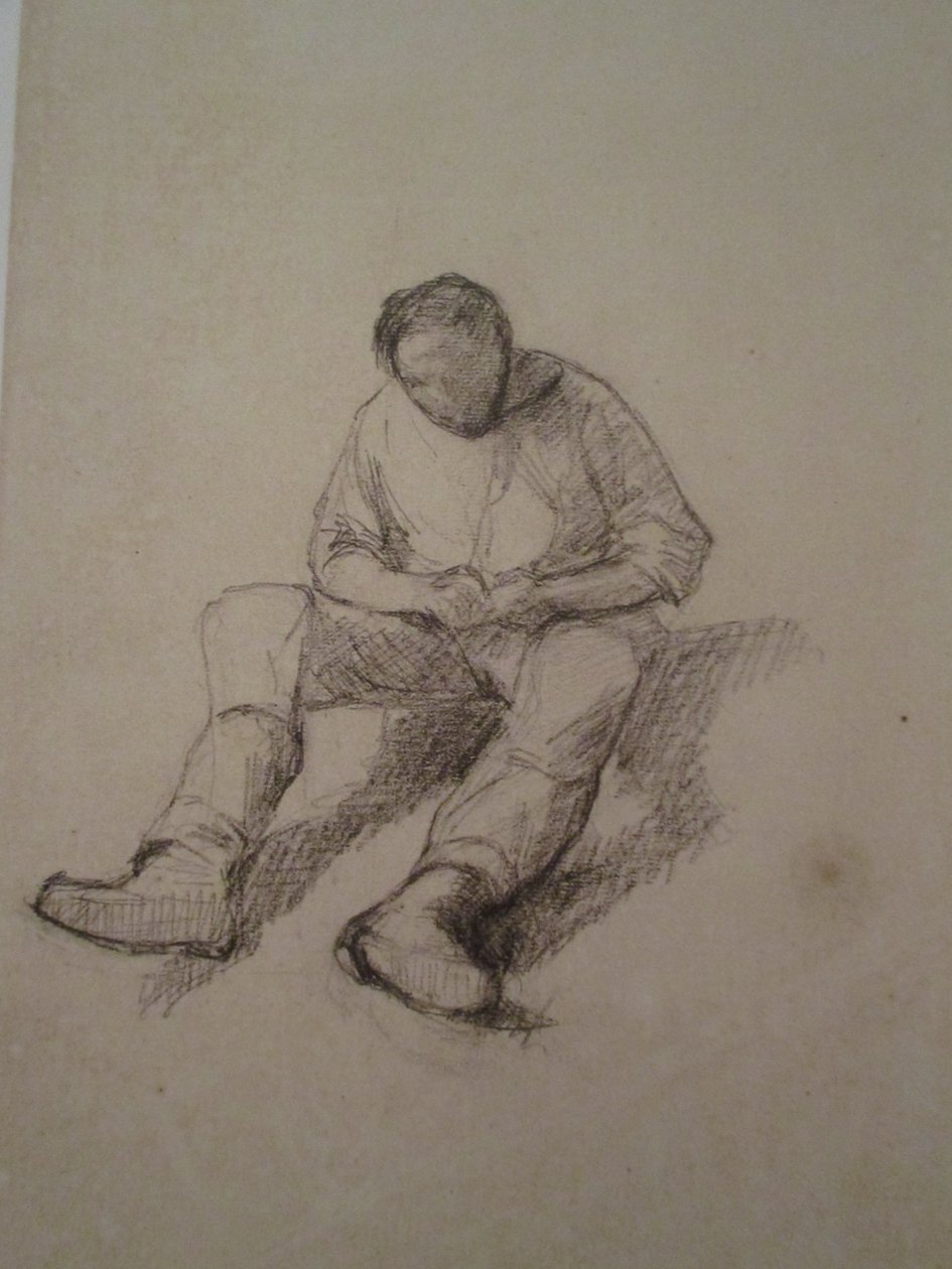 Studie für die Parkettschleifer von Gustave Caillebotte