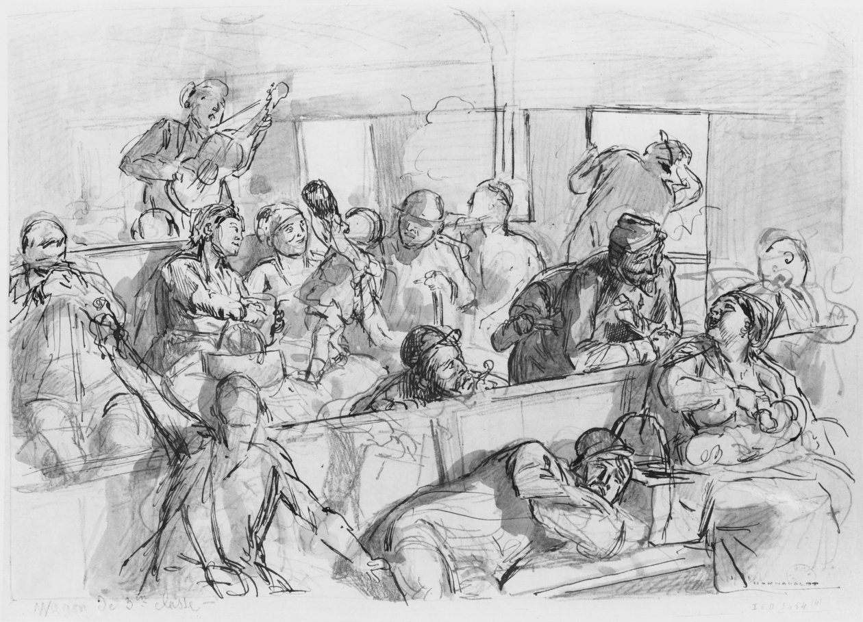 Album der Belagerung von Paris, Dritter Klasse Wagen von Gustave Dore
